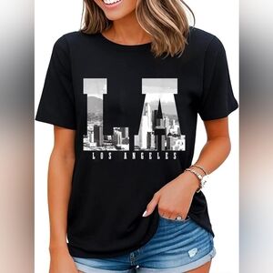Los Angeles Graphic Men's Shirt - Gray
